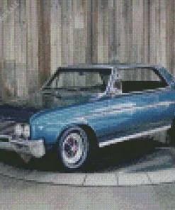 Blue Buick Skylark Diamond Painting