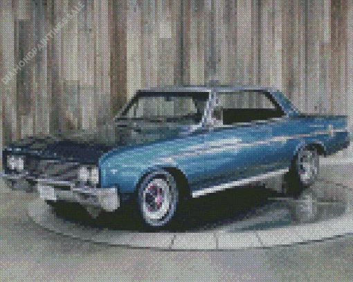 Blue Buick Skylark Diamond Painting