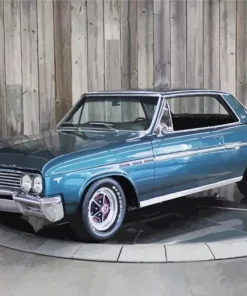 Blue Buick Skylark Diamond Painting