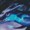 Blue Charizard Diamond Painting