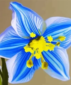 Blue Daffodil Diamond Painting