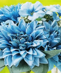 Blue Dahlia Bouquet Diamond Painting