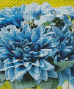 Blue Dahlia Bouquet Diamond Painting