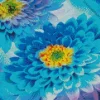 Blue Dahlia Flower Diamond Painting