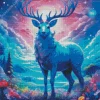 Blue Deer Diamond Painting