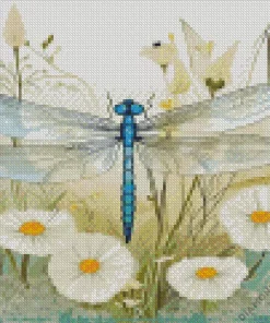Blue Dragonfly Diamond Painting