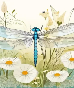Blue Dragonfly Diamond Painting