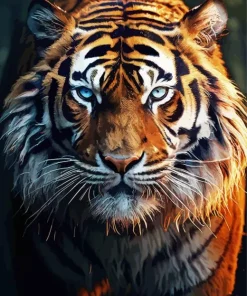 Blue Eyed Tiger Diamond Painting