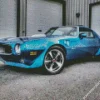 Blue Firebird Car Diamond Painting
