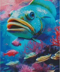 Blue Fish Diamond Painting