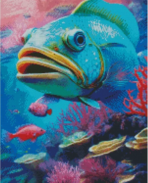 Blue Fish Diamond Painting