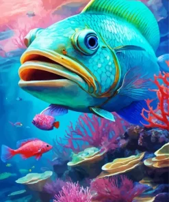 Blue Fish Diamond Painting
