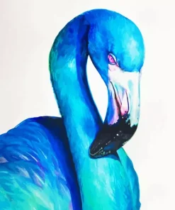 Blue Flamingo Diamond Painting
