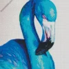 Blue Flamingo Diamond Painting