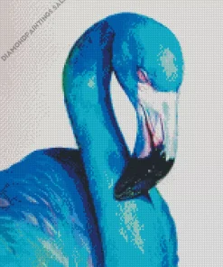 Blue Flamingo Diamond Painting