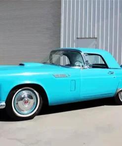 Blue Ford Thunderbird Diamond Painting