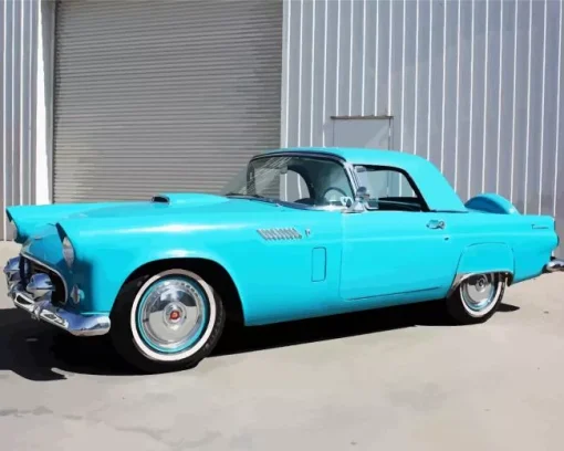 Blue Ford Thunderbird Diamond Painting