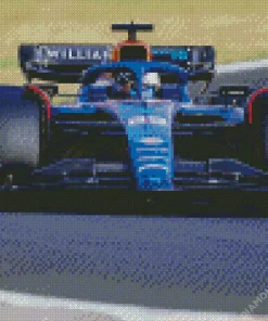 Blue Formula 1 Racing Car Diamond Painting