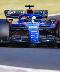 Blue Formula 1 Racing Car Diamond Painting