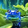 Blue Frog Diamond Painting
