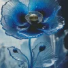 Blue Glass Flower Diamond Painting