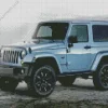 Blue Gray Jeep Diamond Painting