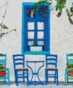 Blue Greece Diamond Painting²