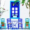 Blue Greece Diamond Painting