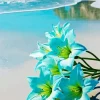 Blue Hawaiian Flowers Diamond Painting
