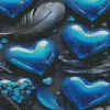 Blue Hearts Diamond Painting