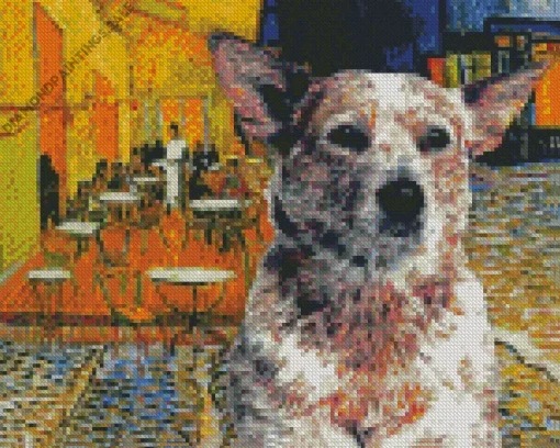 Blue Heeler Cafe Terrace Diamond Painting