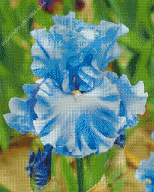 Blue Iris Diamond Painting