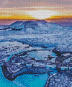 Blue Lagoon Iceland Diamond Painting