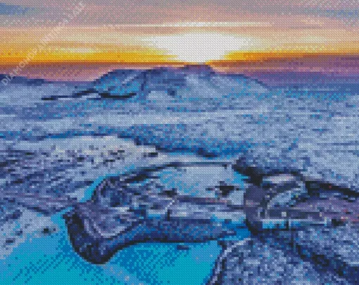 Blue Lagoon Iceland Diamond Painting