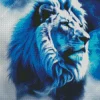 Blue Lion Animal Diamond Painting