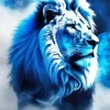 Blue Lion Animal Diamond Painting