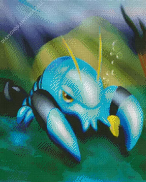 Blue Lobster Pokemon Diamond Painting