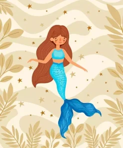 Blue Mermaid Diamond Painting