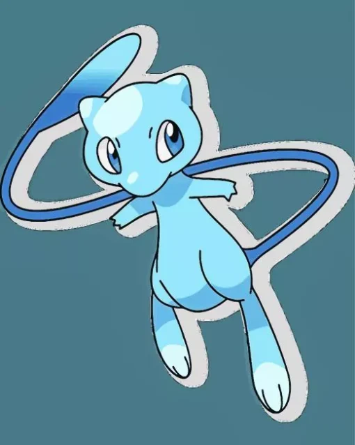 Blue Mew Pokemon Diamond Painting