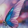 Blue Monarch Butterfly Diamond Painting