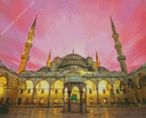 Blue Mosque Diamond Painting