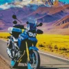 Blue Motorcycle Diamond Painting