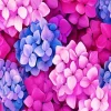 Blue Pink Purple Hydrangea Diamond Painting