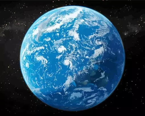 Blue Planet Diamond Painting