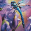 Blue Purple Dragonfly Diamond Painting