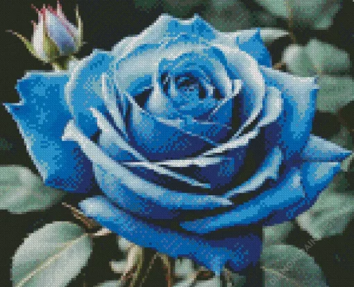 Blue Rose Diamond Painting