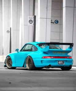 Blue RWB Porsche Diamond Painting