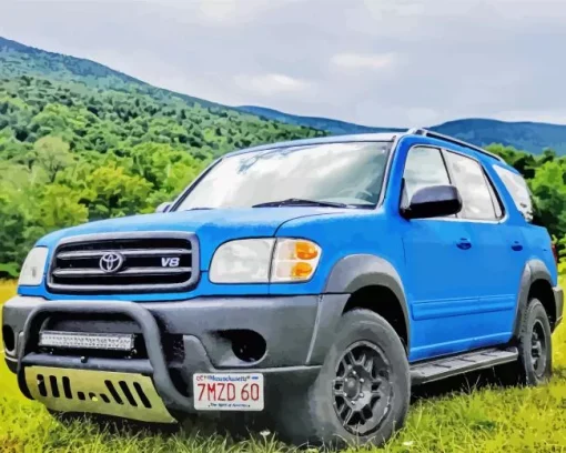 Blue Sequoia Toyota Diamond Painting
