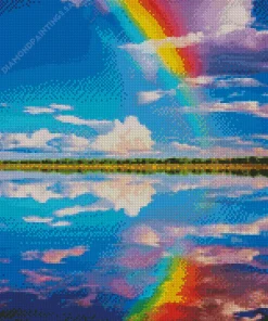 Blue Sky Rainbow Diamond Painting
