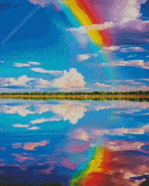 Blue Sky Rainbow Diamond Painting